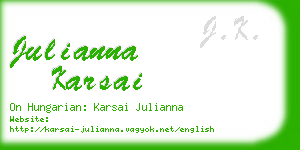 julianna karsai business card